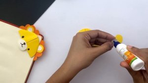 DIY Paper Lion Corner Bookmark!!! Paper Crafts For School / Origami lion Bookmark / Paper Craft