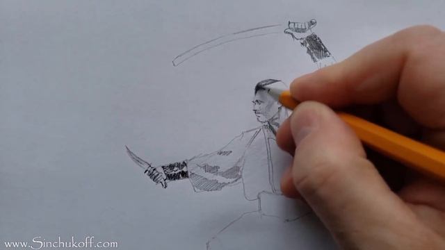 как нарисовать украинского казака