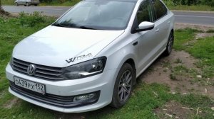 Работа установленной штатной сирены сигнализации на VW Polo Sedan в комплектации Comfortline.