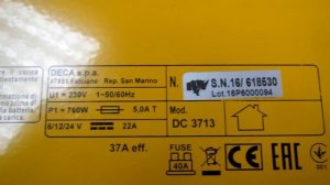 Обзор зарядного устройства для тяговых аккумуляторов (Battery Charger) DECA DC 3713