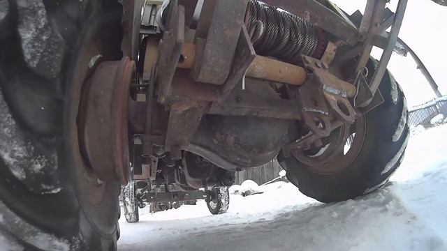Обзор самодельного трактора. Отвал для чистки снега смотреть онлайн