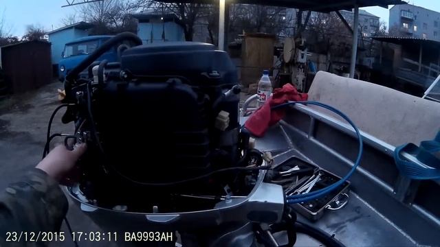 HONDA BF40 Синхронизация карбюраторов synchronization of carburettors2 смотреть онлайн