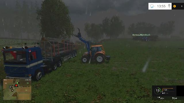 Farming Simulator 15.Two Rivers Mod.Стрим-кооп #3. смотреть онлайн