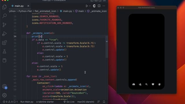 Basic Animation Tutorial in Flet Using Python
