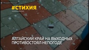 На выходных Алтайский край противостоял стихии