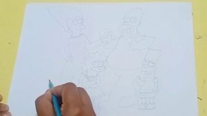 How to draw Simpson cartoon characters