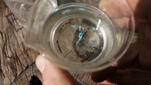 Растворение  палладия,нержавейки и меди в растворе из соли и воды.