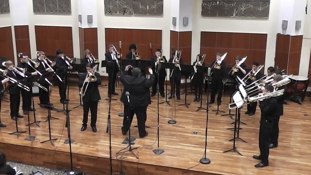 Trombone Choir Performs Aria and Dance with Jeremy Moeller - Merit School of Music Performathon 201 смотреть онлайн