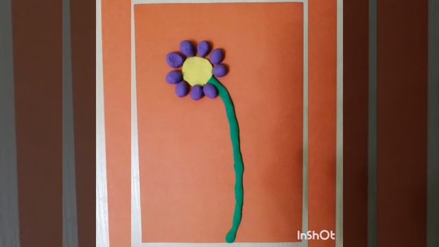 Пластилинография "Цветок" для детей 2-3 лет. смотреть онлайн