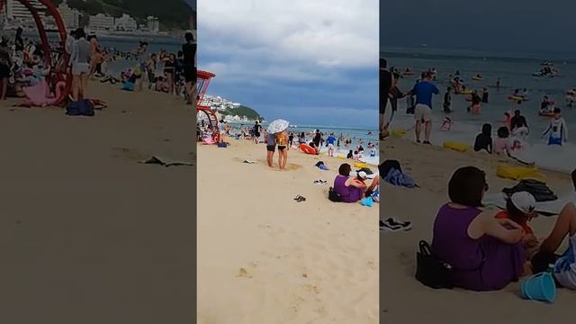 Пляж Haeundae beach Южная Корея 2018год