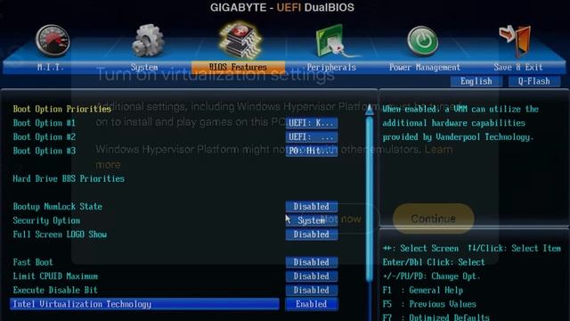 Install Google Play Game for Windows setting Virtualization on Computer смотреть онлайн