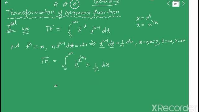 Transformation of Gamma function :(GAMMA AND BEETA FUNCTION): смотреть онлайн