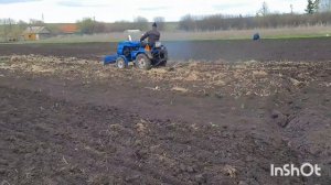 боронование на минитракторе скаут т12