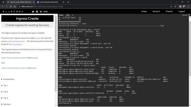 Ingress Create - Killer Shell CKA Killercoda Solution