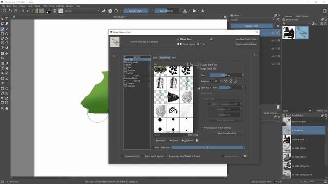 How To Use The Clone Tool (Mixer Brush) In Krita: Beginner Concept Art Painting Tutorial