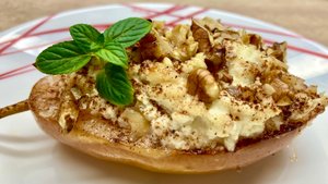 Полезный десерт / ЗАПЕЧЕННАЯ ГРУША с рикоттой!
