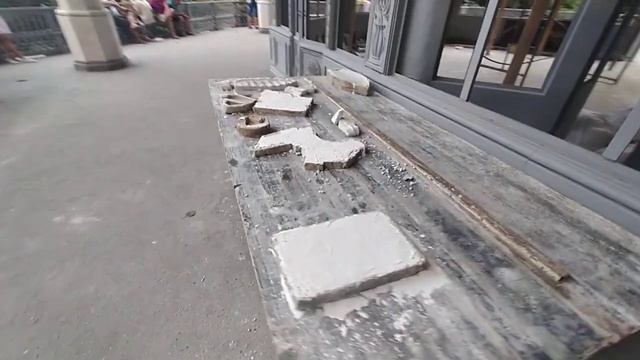 Абхазия. Новый Афон реставрация железнодорожной станции Псырцха