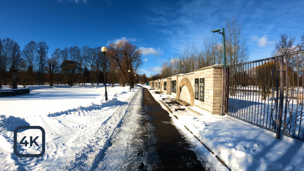 Весенняя прогулка. Пискарёвское мемориальное кладбище. [4K] / Walk. Piskarevskoye Memorial Cemetery