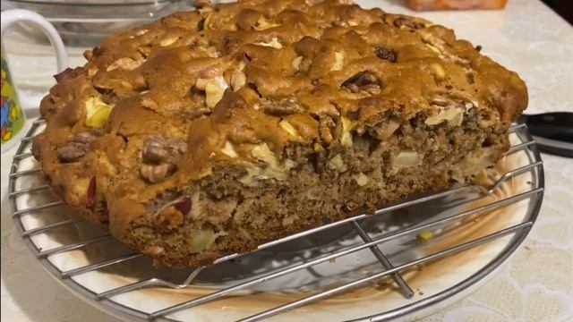 ГЕНИАЛЬНЫЙ РЕЦЕПТ ПИРОГ на цельнозарновой муке Айва+Орехи+Яблоки смотреть онлайн