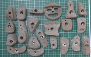 Изготовление зацепов для скалодрома