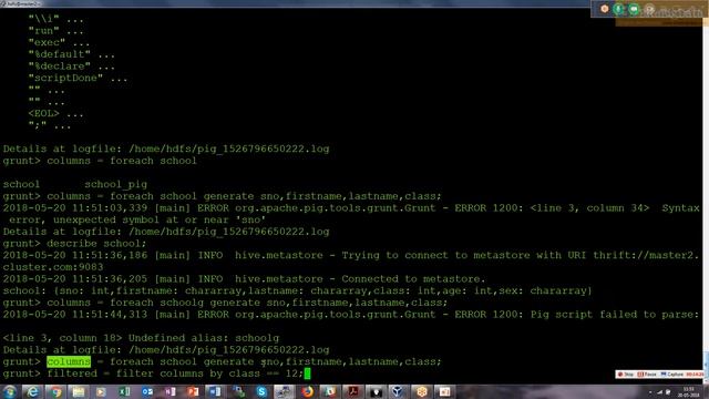 Hadoop dev: part 73 pig hacatalog hive import and export and bad data handeling смотреть онлайн
