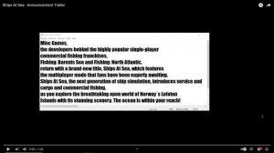 New Sea Fishing Game Announced, Ships At Sea 2024