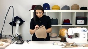 Шляпка клош с цветком из фетра. Мастер класс. DIY