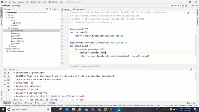 #64 Python Flask Web Development Tutorial Part 3 | #teksolutions #flask