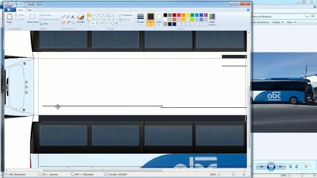 Автобус из бумаги. Процесс рисования. смотреть онлайн