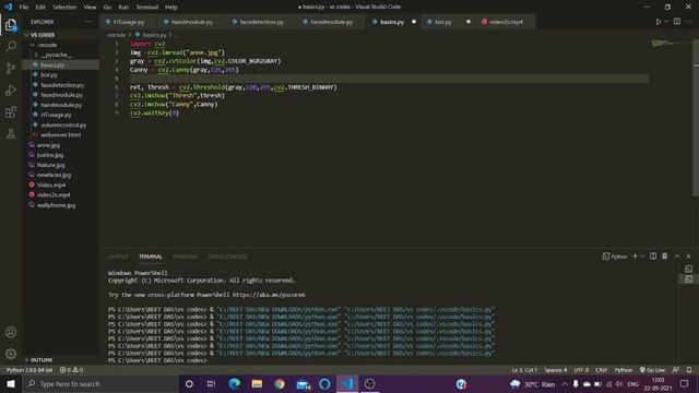Changing colors of an image, creating and drawing contours, finding Thresh and blurring an image. смотреть онлайн