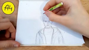 А4. Как нарисовать Влада Бумагу.