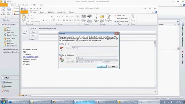 How to Set a Reply Reminder with a Sent Email in Outlook смотреть онлайн