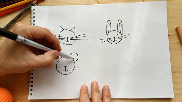 Как нарисовать кошку, собаку, мышку | УРОКИ РИСОВАНИЯ для детей поэтапно обучение |рисованию детям