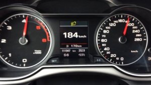 Audi A4 B8 2.0TDI 143KM Multitronic 0-200KM/H Acceleration German Autobahn