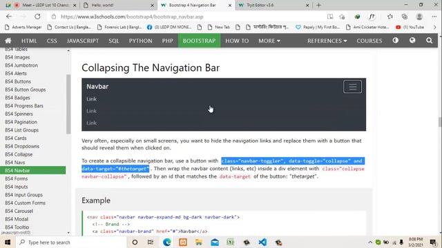 Bootstrap Navbar Nav Bangla Tutorial Part 13 | Learn Bootstrap Bangla Tutorial Step By Step смотреть онлайн