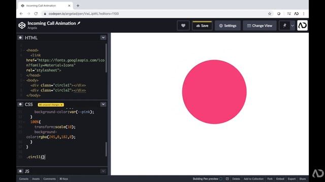 Incoming Call Animation | CSS Animation Tutorial