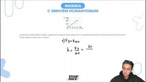 На рисунке представлен график зависимости модуля силы упругости от удлинения пружины - №22778