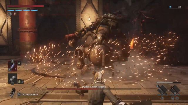 Lies of P! Как победить босса ФУОКО, ПЛАМЯ КОРОЛЯ! смотреть онлайн