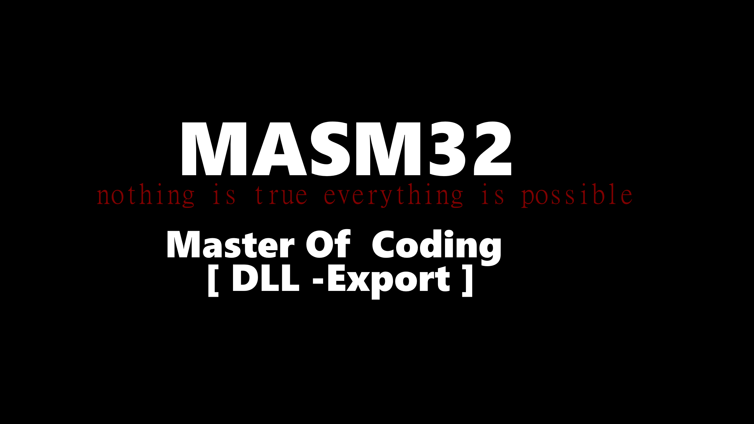 Masm32:Dll Librarry Экспорт