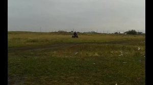 Испытание Самодельного Снегохода из культиватора Крот