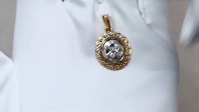 Золотая подвеска-иконка Святитель Николай Чудотворец от производителя Аквамарин 12071 смотреть онлайн