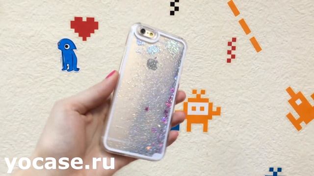 Пластиковый чехол ПЕРЕЛИВАШКА для iPhone 6 Серебряный смотреть онлайн