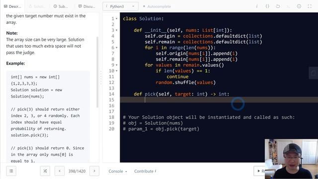 398. Random Pick Index - English Version смотреть онлайн