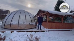Сравнение купола с деревянной беседкой