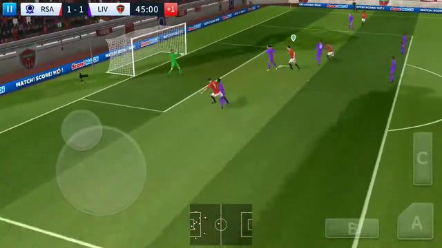 Матч против Ливерпуля:название игра Dream League смотреть онлайн