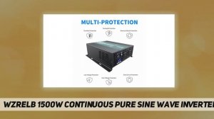 WZRELB 1500W Continuous Pure Sine Wave Inverter - Short Review