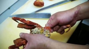 Япония Уличная Еда - Кокосовый Краб,Разделка и Приготовления, Морепродукты Окинава Япония