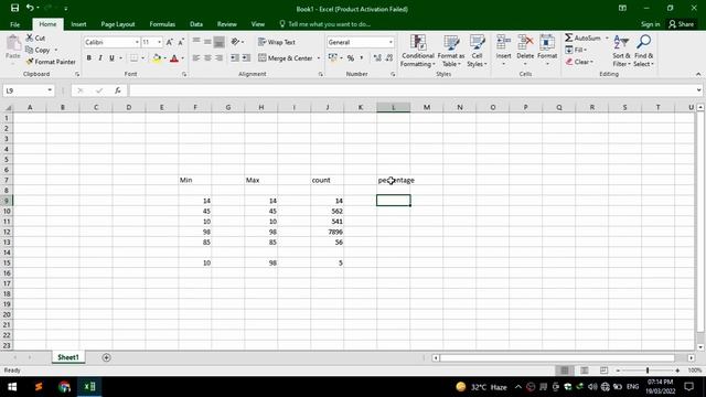 Formula of Average Count Min Max Percentage in Excel | How to use formula in Excel | उर्दू/اردو