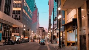 Walking through the historic center of São Paulo | 4K | Sunset