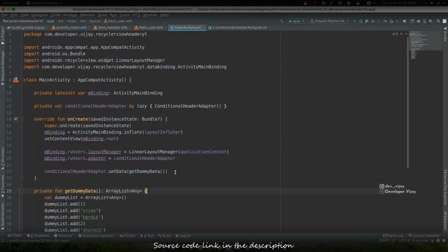 Inflating header in Recyclerview смотреть онлайн